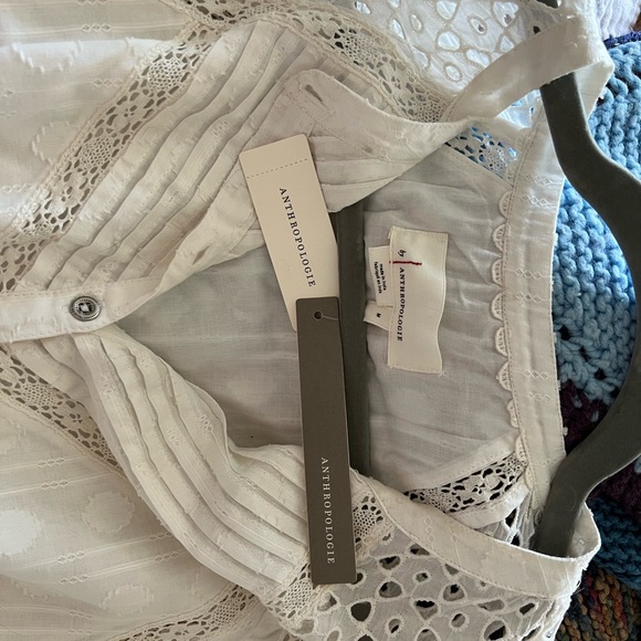 Ivory Anthropologie Dress - Picture 4 of 5